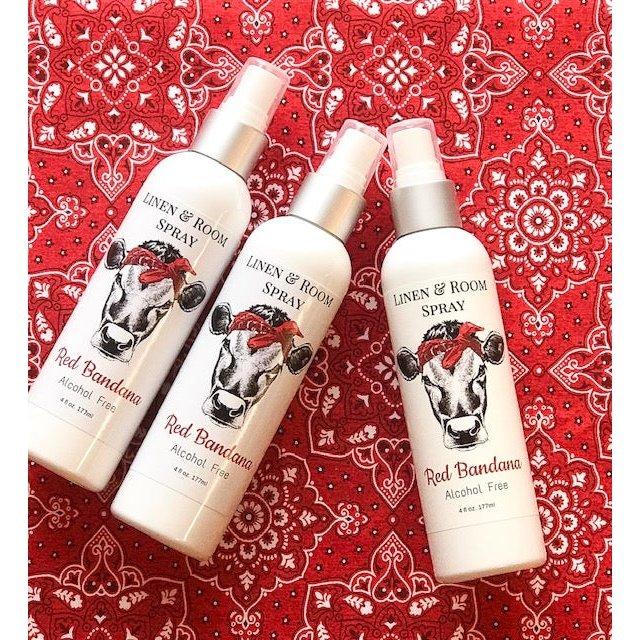 Red Bandana Room Spray (Strawberry and Leather)